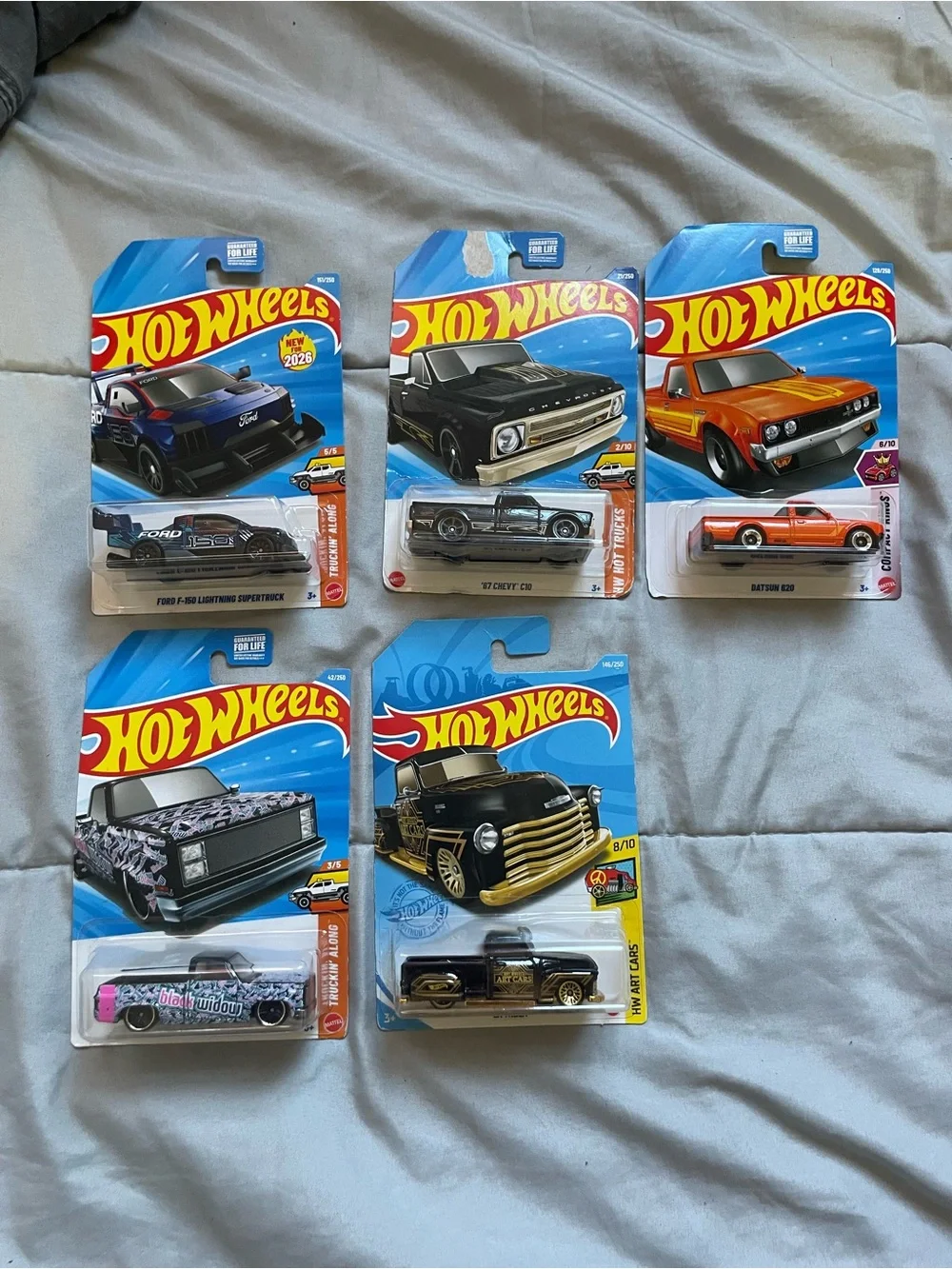 Hotwheels trucks lot of 5